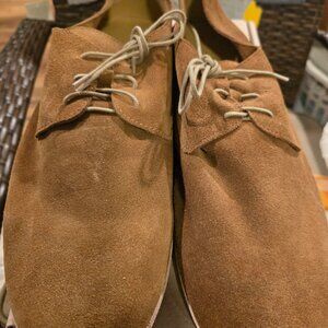 Nisolo Men's 12 Lightweight Flex Derby Shoe Leather Tan NEW